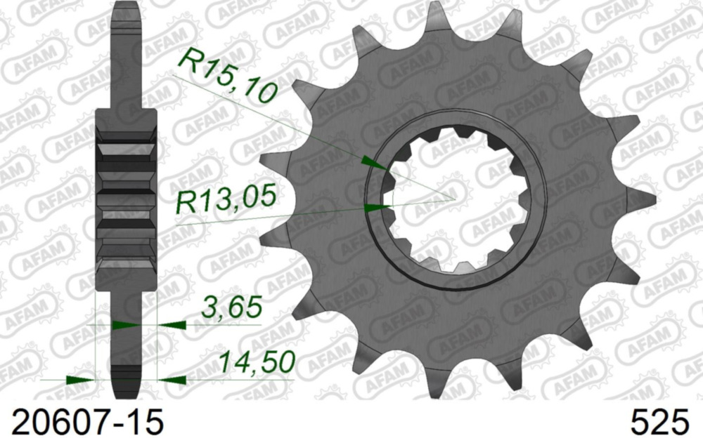 Ritzel AFAM 525 - 15Z 2060715