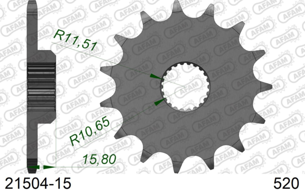 Ritzel AFAM 520 - 15Z 2150415