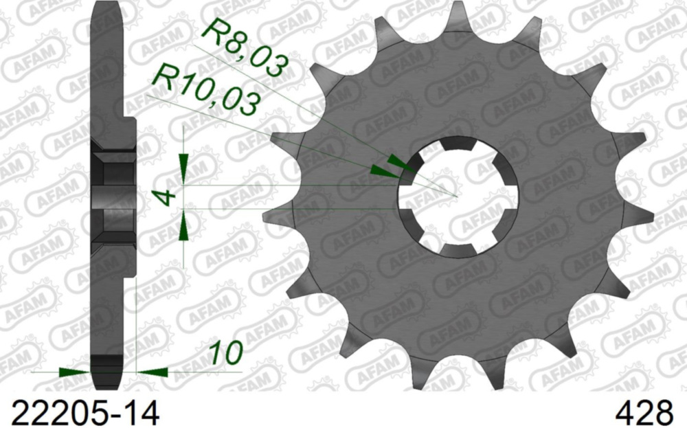 Ritzel AFAM 428 - 14Z 2220514