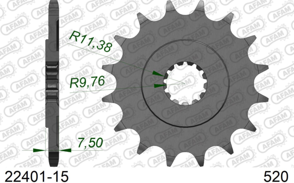 Ritzel AFAM 520 - 15Z 2240115