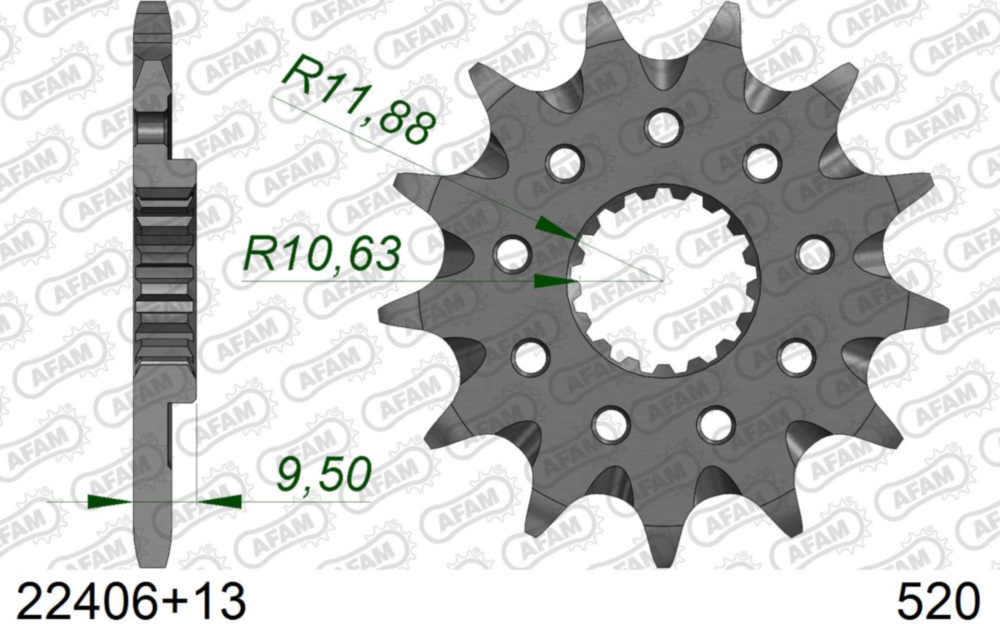 Ritzel AFAM 520 - 13Z 22406+13