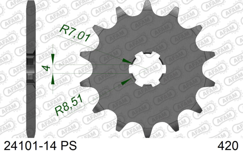 Ritzel AFAM 420 - 14Z 2410114PS