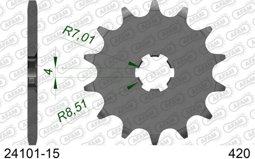 Ritzel AFAM 420 - 15Z 2410115