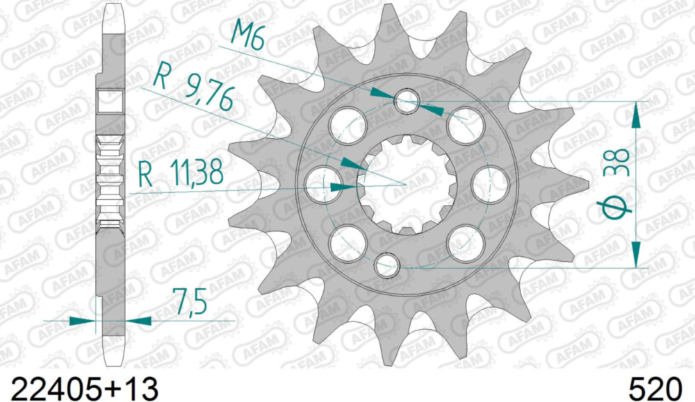 Ritzel AFAM 520 - 13Z 22405+13