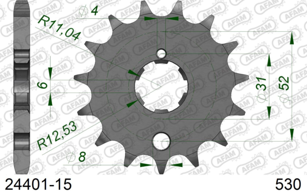 Ritzel AFAM 530 - 15Z 2440115