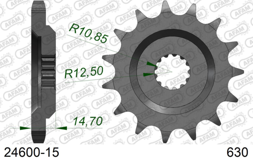 Ritzel AFAM 630 - 15Z 2460015