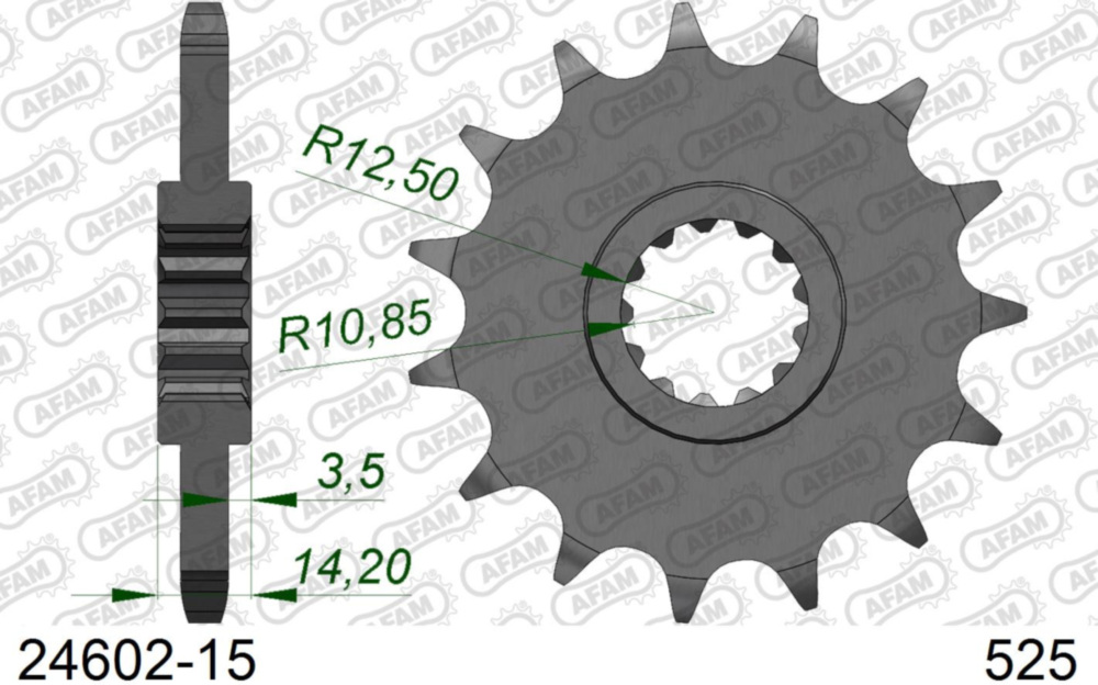 Ritzel AFAM 525 - 15Z 2460215