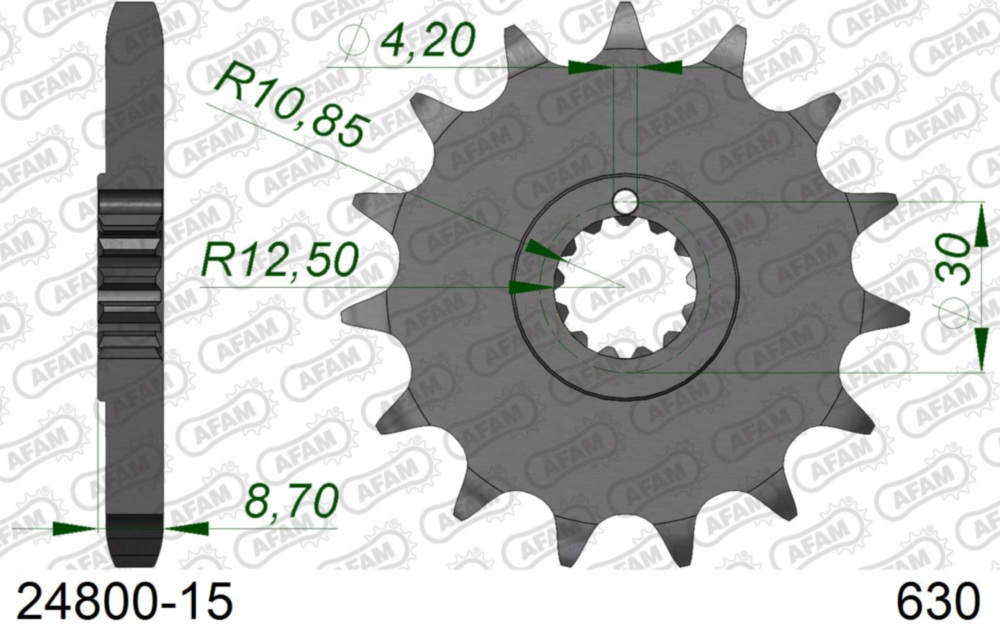 Ritzel AFAM 630 - 15Z 2480015