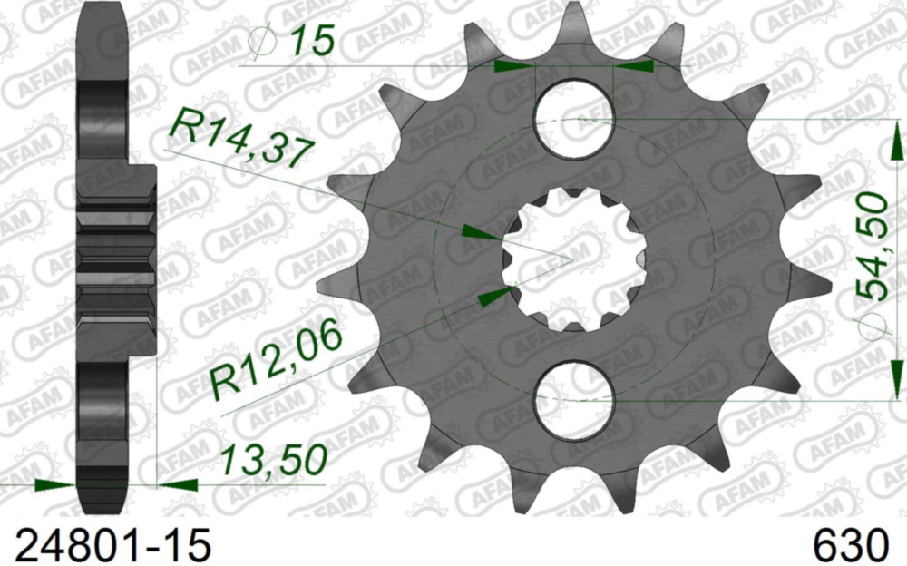 Ritzel AFAM 630 - 15Z 2480115