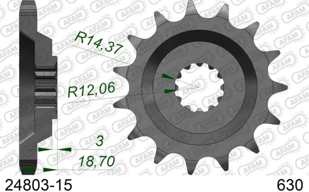 Ritzel AFAM 630 - 15Z 2480315
