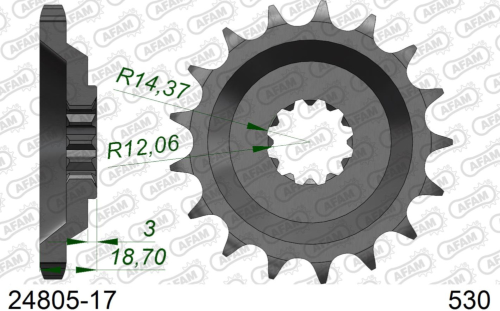Ritzel AFAM 530 - 17Z 2480517