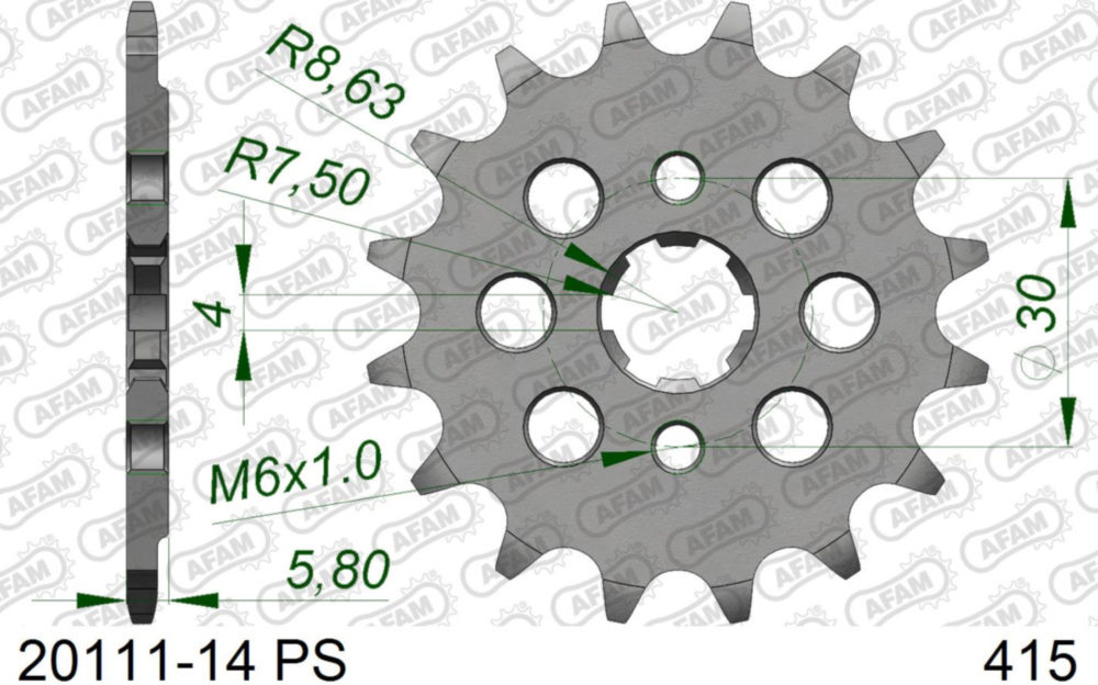 Ritzel AFAM 415 - 14Z 2011114PS