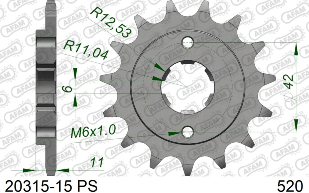 Ritzel AFAM 520 - 15Z 2031515PS