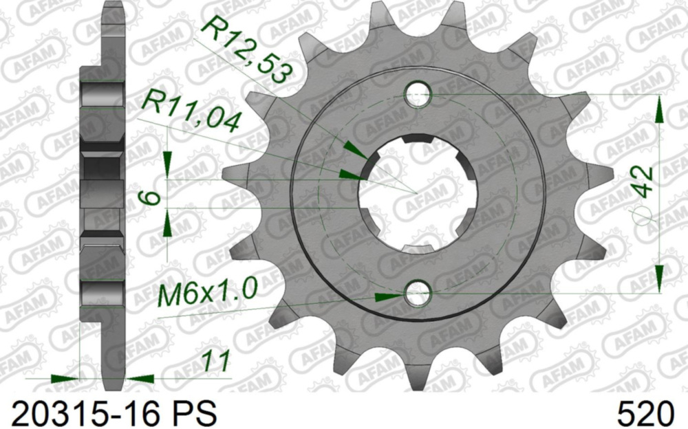 Ritzel AFAM 520 - 16Z 2031516PS