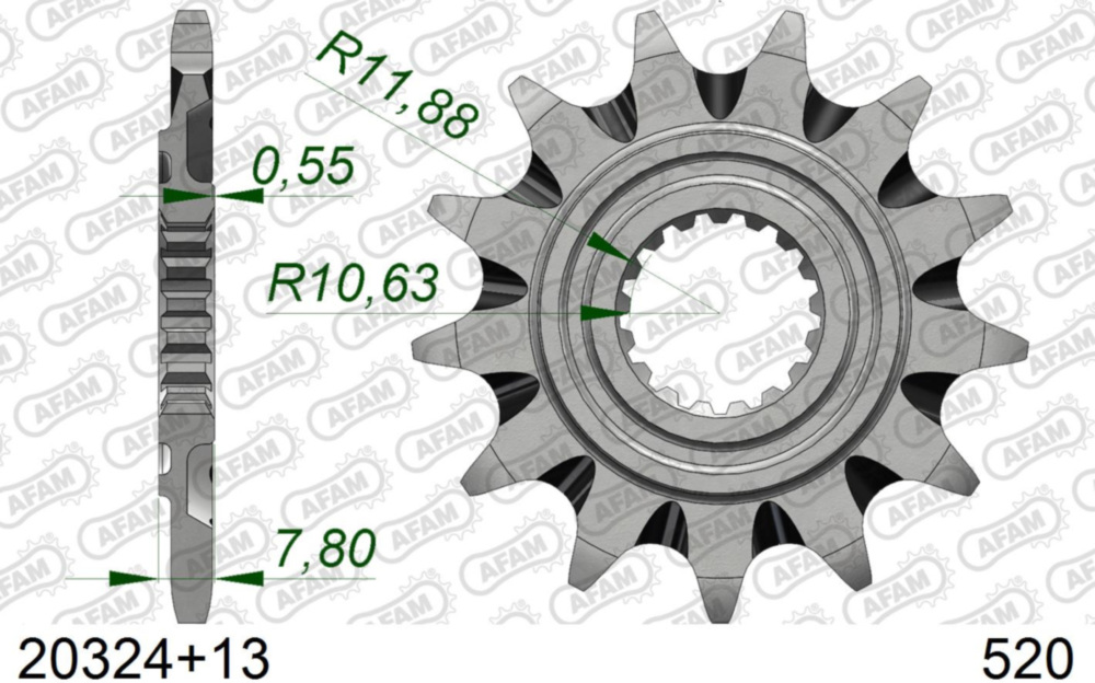 Ritzel AFAM 520 - 13Z 20324+13