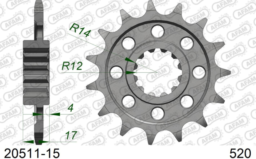 Ritzel AFAM 520 - 15Z 2051115
