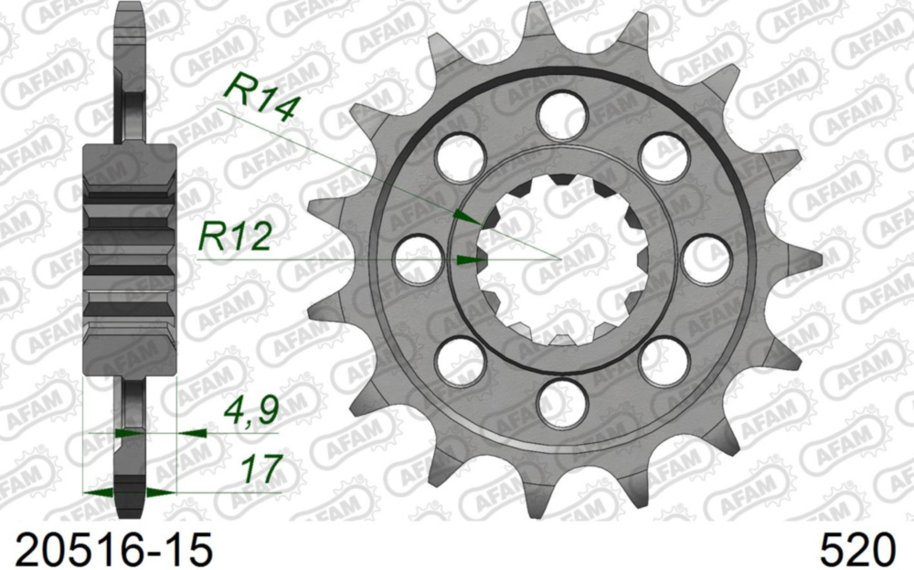 Ritzel AFAM 520 - 15Z 2051615