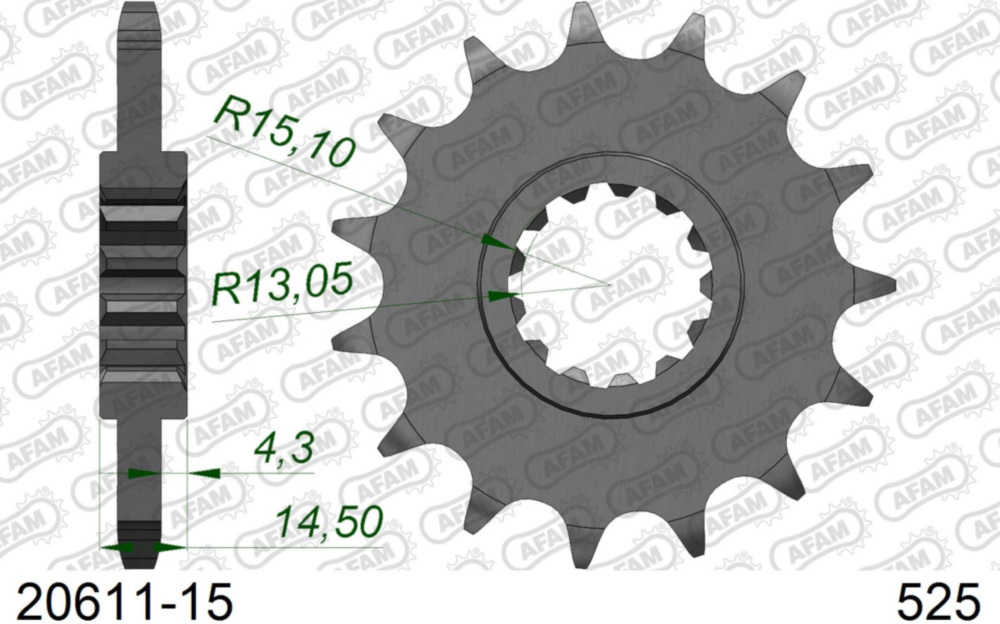 Ritzel AFAM 525 - 15Z 2061115