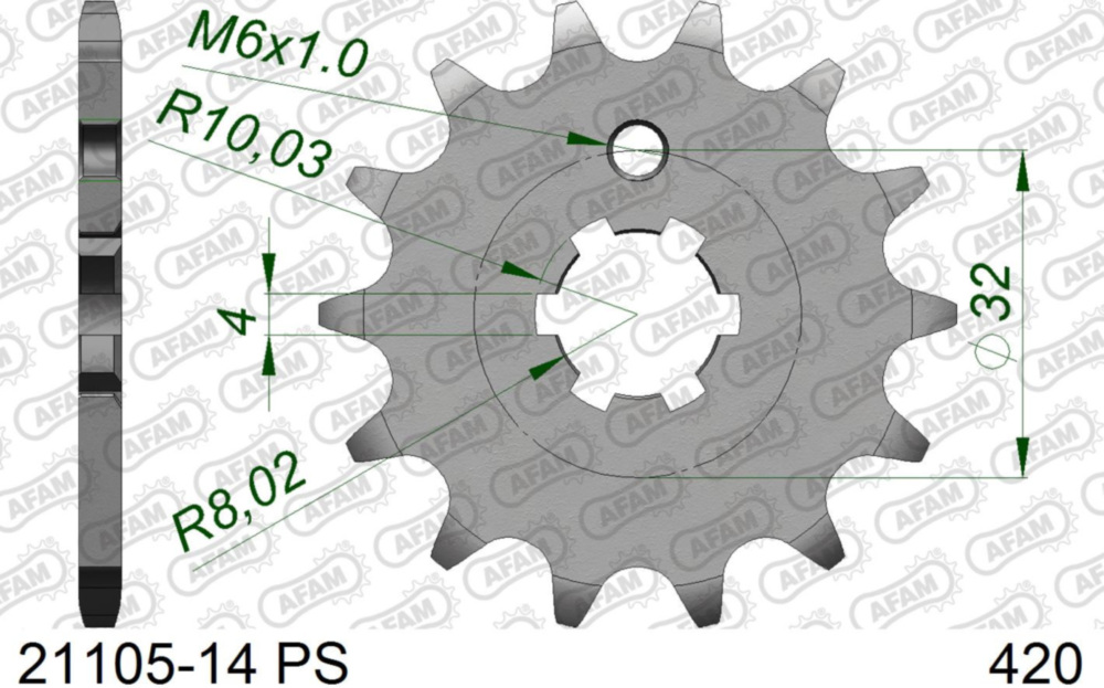Ritzel AFAM 420 - 14Z 2110514PS