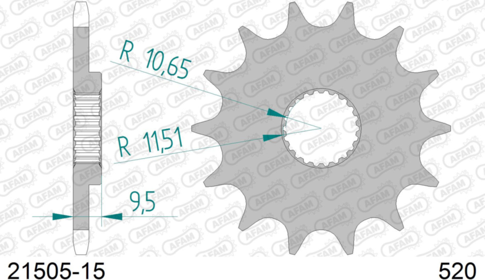 Ritzel AFAM 520 - 15Z 2150515