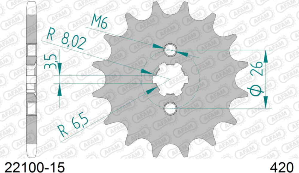 Ritzel AFAM 420 - 15Z 2210015