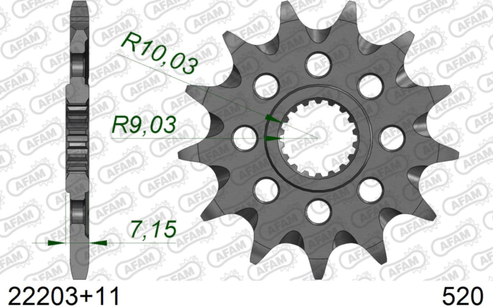 Ritzel AFAM 520 - 11Z 22203+11