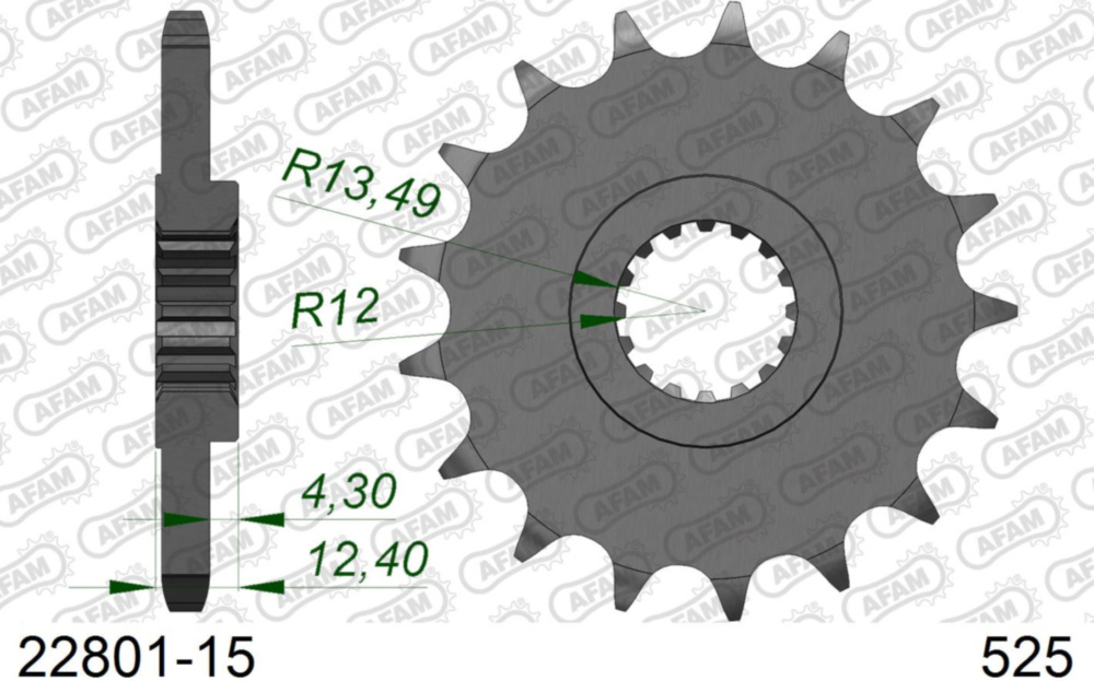 Ritzel AFAM 525 - 15Z 2280115