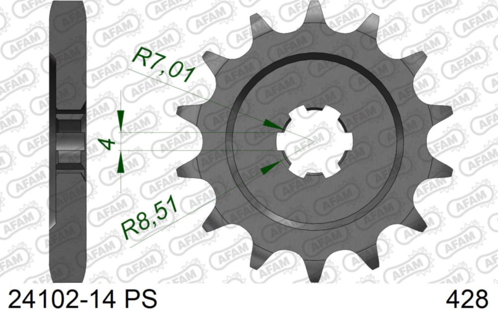 Ritzel AFAM 428 - 14Z 2410214PS