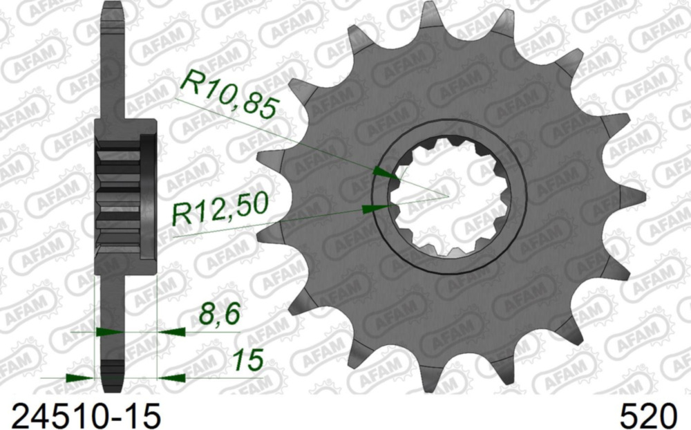 Ritzel AFAM 520 - 15Z 2451015