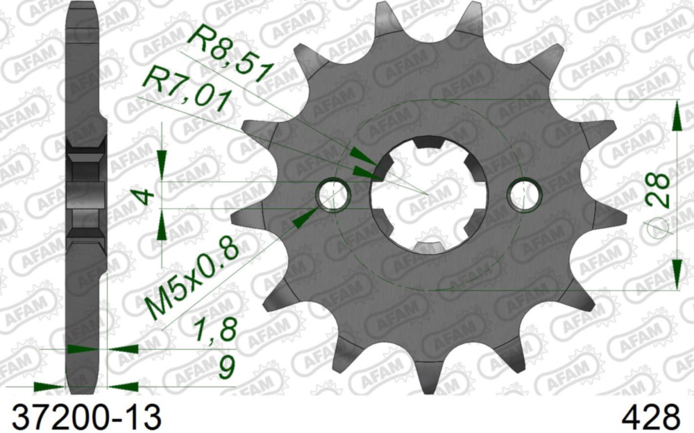 Ritzel AFAM 428 - 13Z 3720013