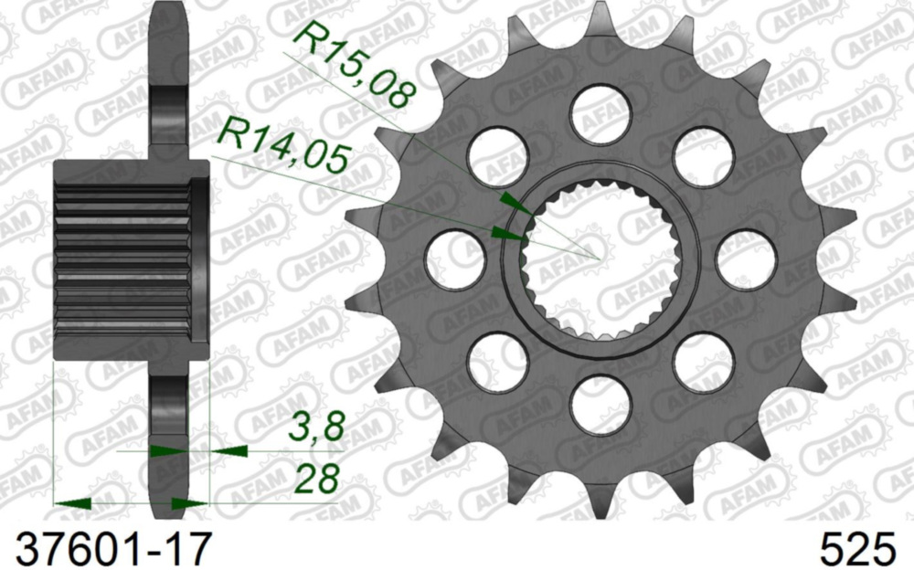 Ritzel AFAM 525 - 17Z 3760117