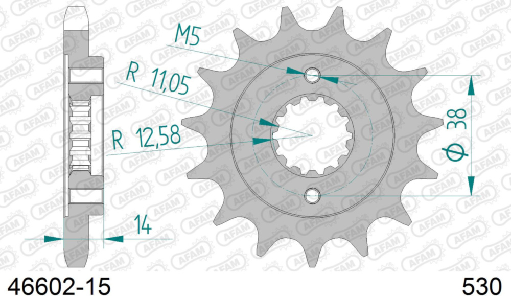 Ritzel AFAM 530 - 15Z 4660215