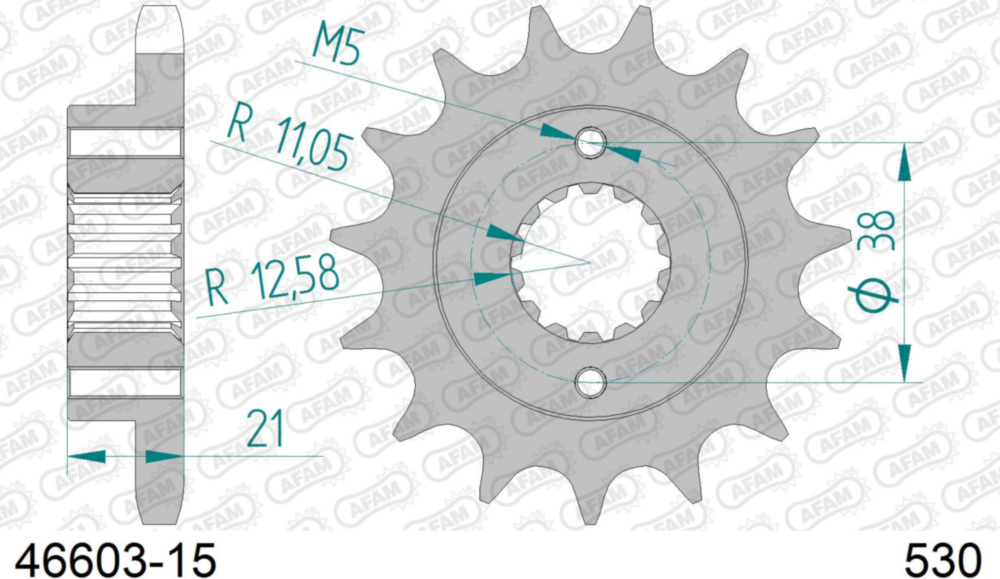 Ritzel AFAM 530 - 15Z 4660315