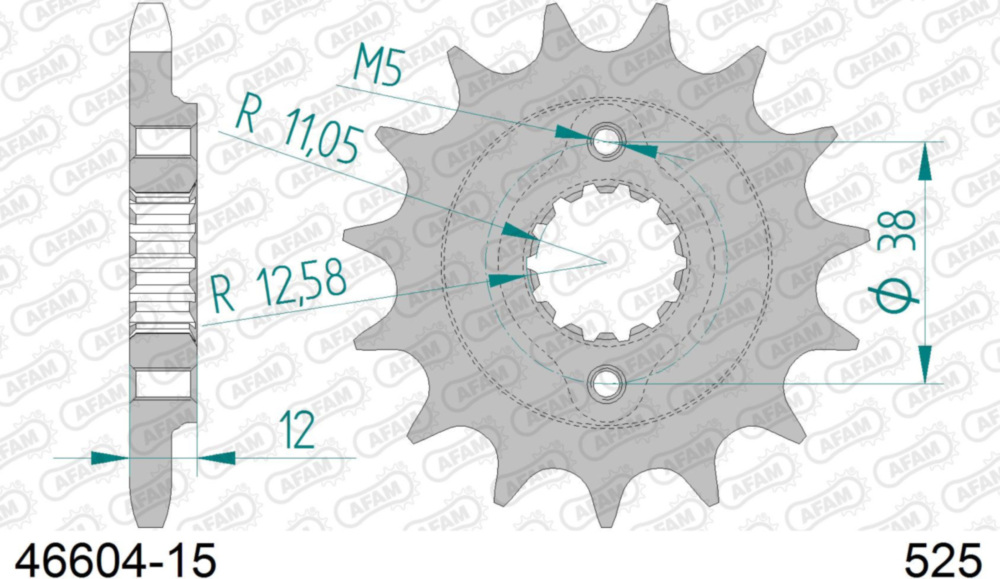 Ritzel AFAM 525 - 15Z 4660415