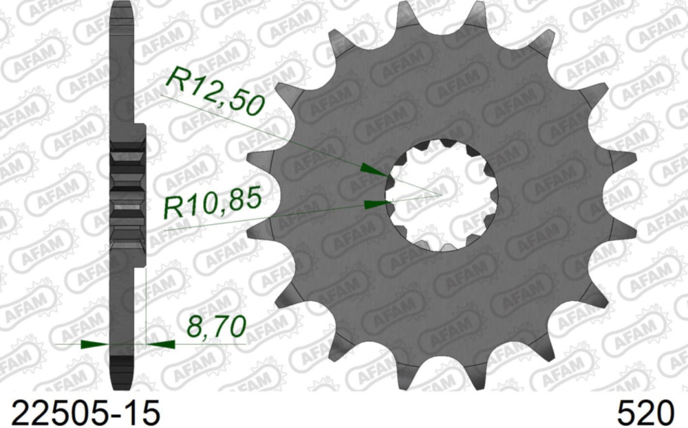 Ritzel AFAM 520 - 15Z 2250515