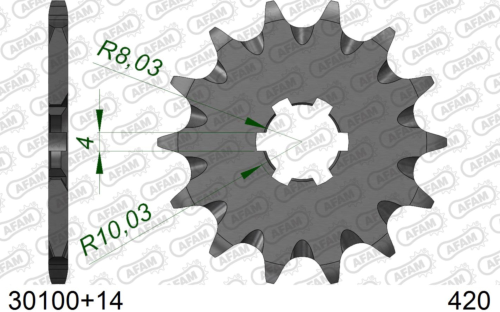 Ritzel AFAM 420 - 14Z 30100+14
