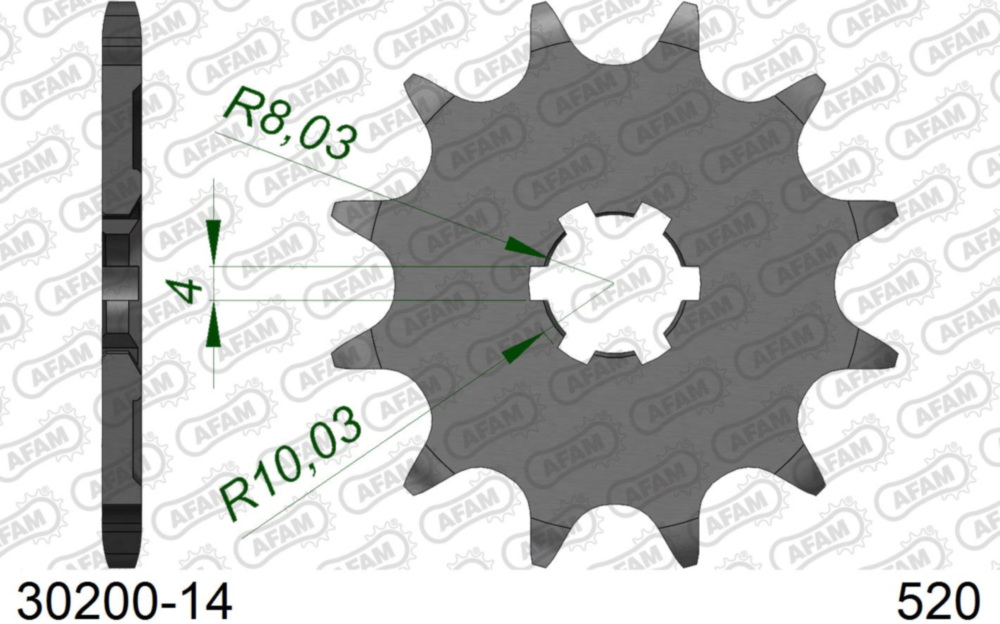 Ritzel AFAM 520 - 14Z 3020014