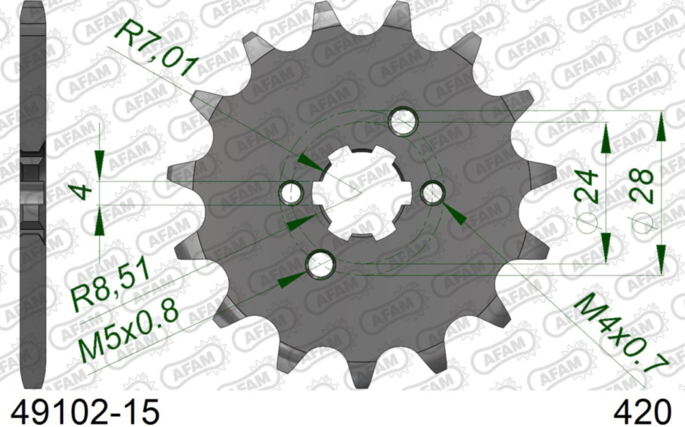 Ritzel AFAM 420 - 15Z 4910215