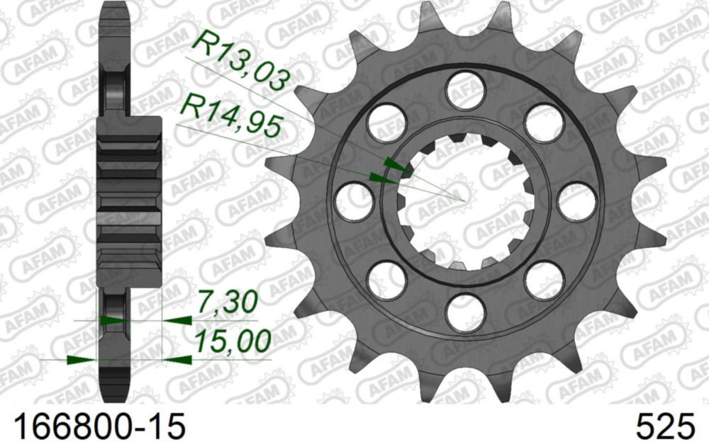 Ritzel AFAM 525 - 15Z 16680015