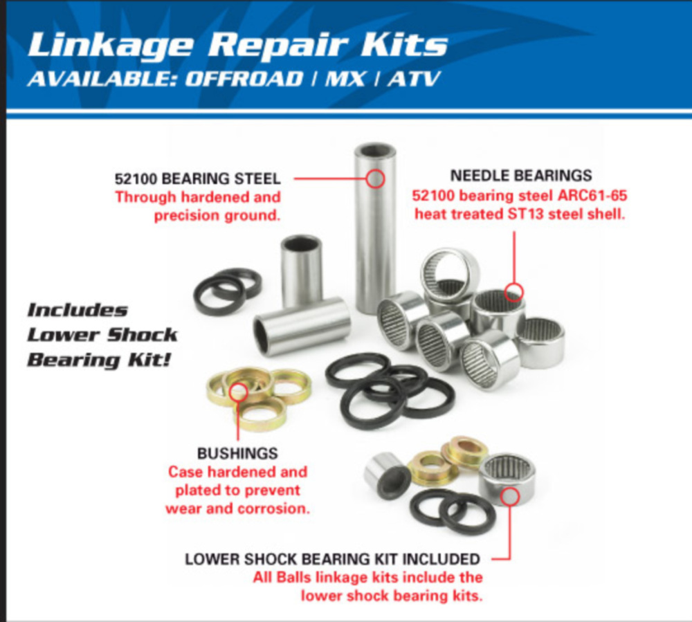 Gestängelager Satz und Dichtungen Linkage Brg - Dichtung Kit für: Honda CR125R 02-04