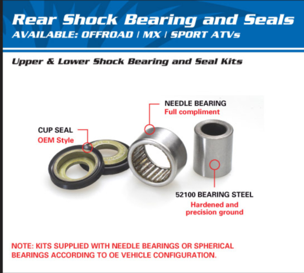 Federbein Lager Reparatursatz für: Kawasaki KX80 98-00