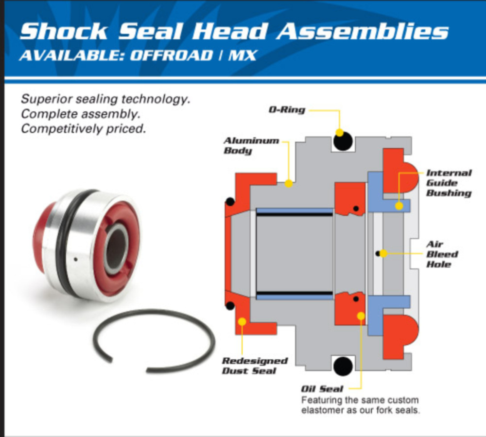 Shock Dichtung Head- vorne -Shock Dichtung Head Kit für: Kawasaki KFX450R 08-13