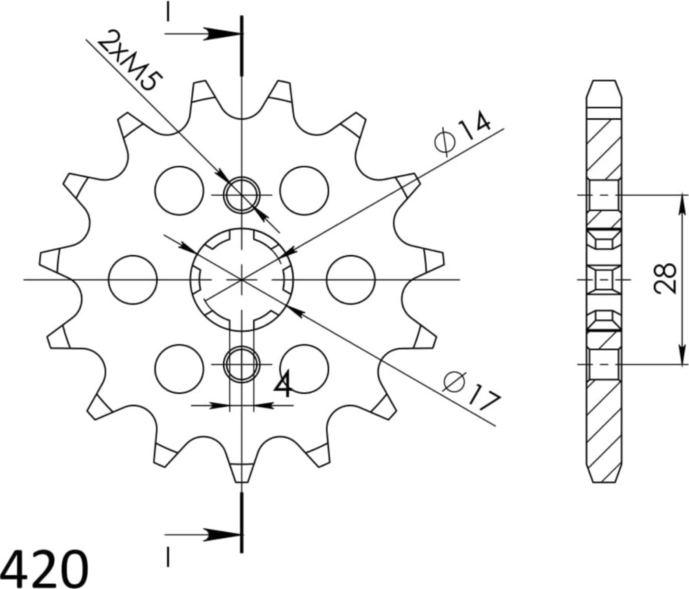 Ritzel Supersprox 420/12Z 49100-12
