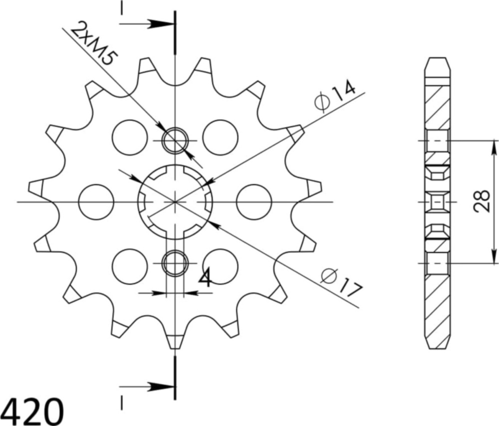 Ritzel Supersprox 420/15Z 49100-15