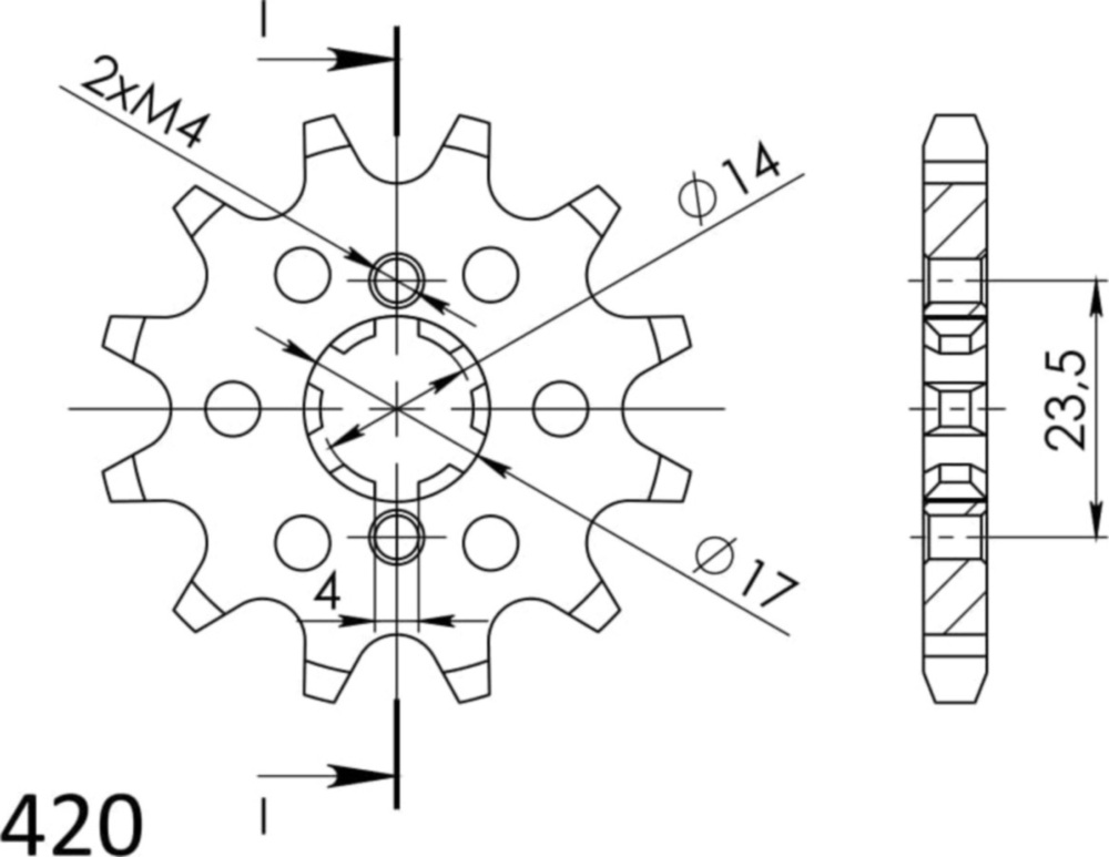 Ritzel Supersprox 420/13Z 49102-13