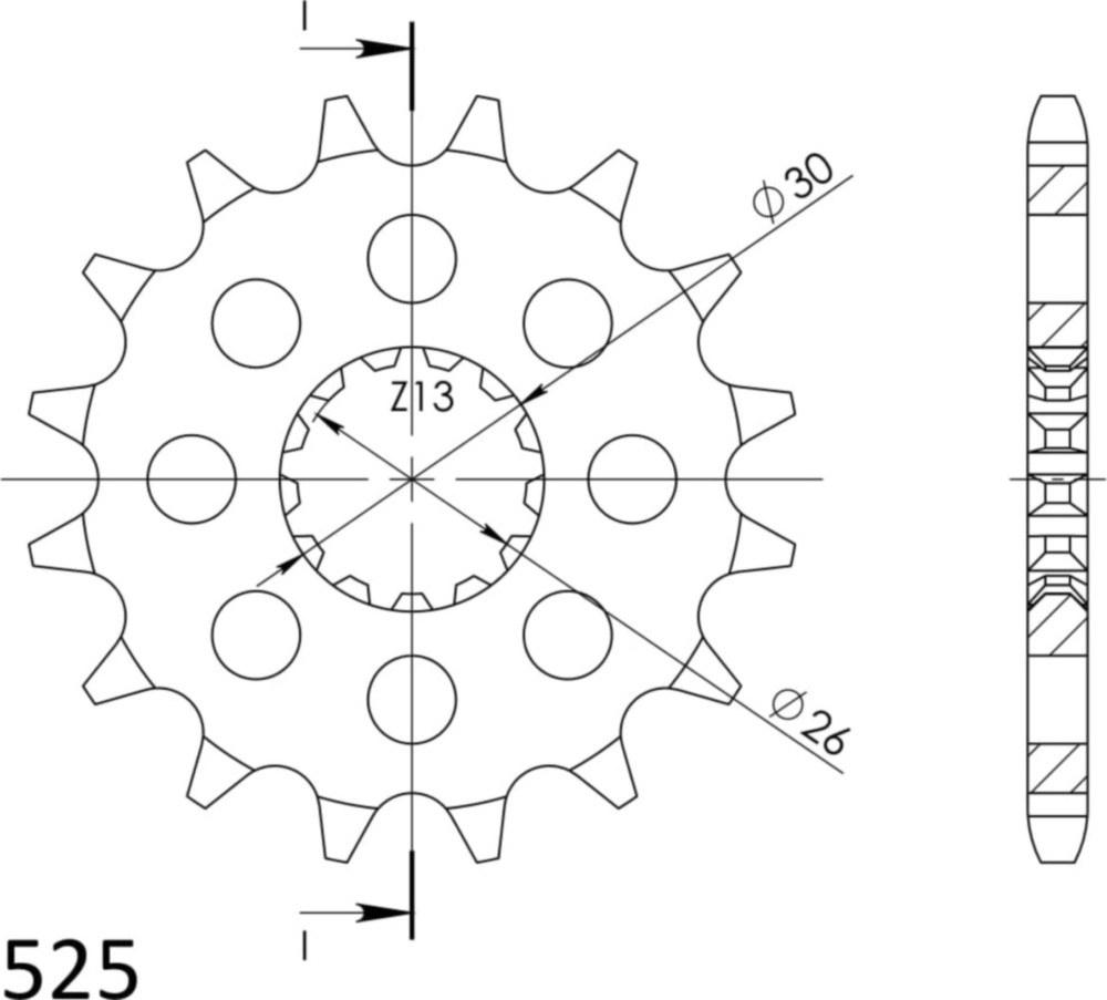 Ritzel Supersprox 525/18Z