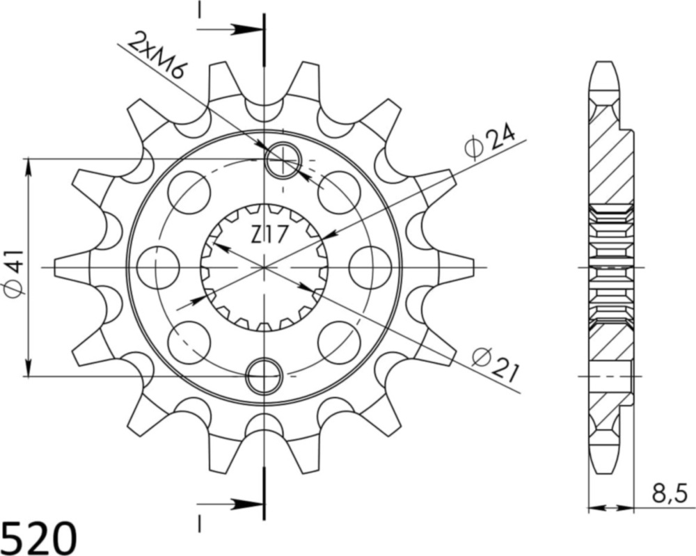 Ritzel Supersprox 520/14Z 20314-14
