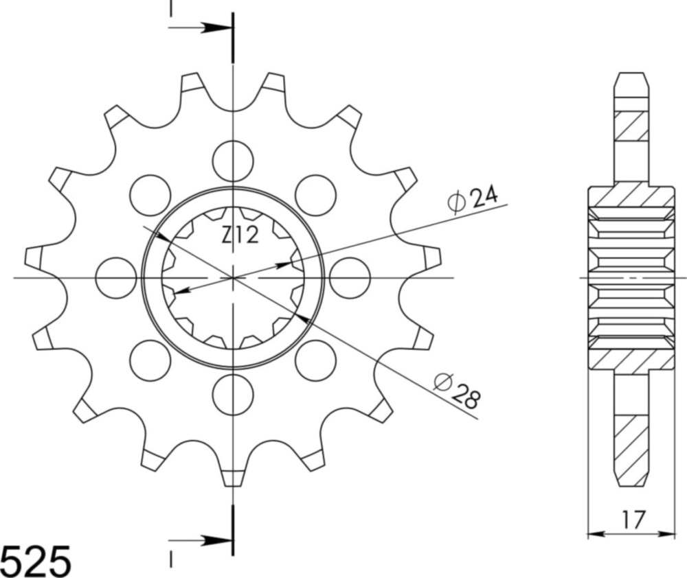 Ritzel Supersprox 525/15Z 20515-15