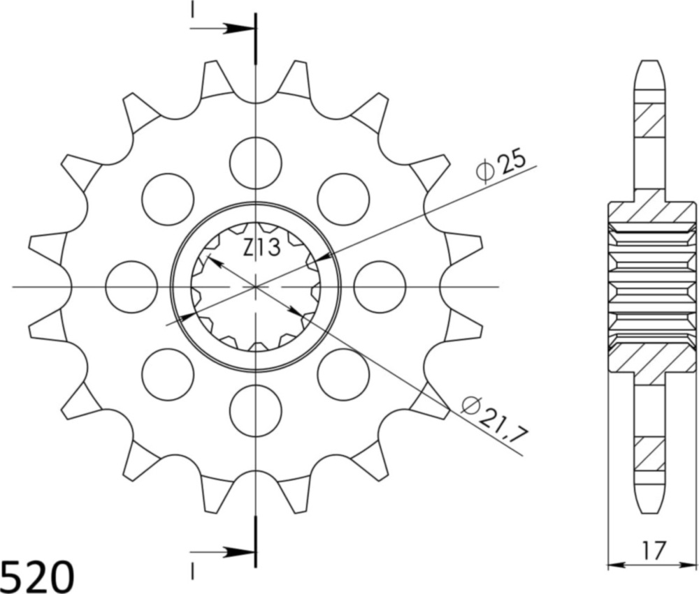 Ritzel Supersprox 520/15Z 20410-15