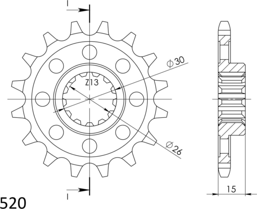 Ritzel Supersprox 520/16Z 61801-16